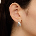 Irregular Twist Wavy Line C-shaped Earrings 6W6JER571