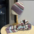 Knit Hat Scarf Set - DippedShop Wholesale - #4979