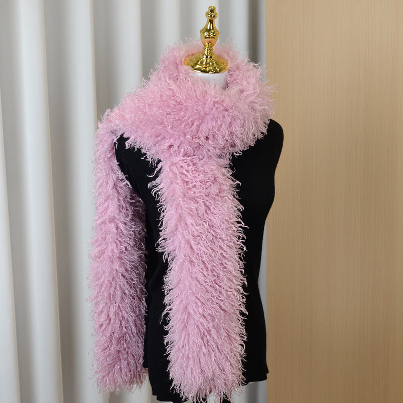 Winter Thick Faux Fur Warm Plush Scarf 6W6NSC81