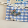 Blue Plaid Hair Clip - DippedShop Wholesale - #3235