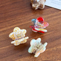 Cute Rhinestone Mini Flower Acetate Hair Claw 6W6HCP1247
