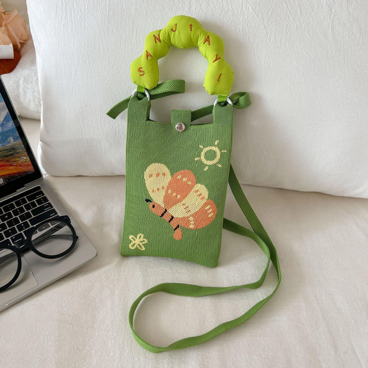 Sweet Mini Knit Portable Crossbody - DippedShop Wholesale - #7747