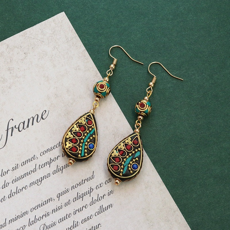 Bohemian Tassel Drop Earrings - DippedShop Wholesale - #2691