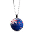 Stylish Country Flag Football Shape Pendant Necklace 8ZA6JNC279T