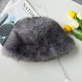Faux Fur Bucket Hat - DippedShop Wholesale - #7219