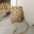 Trendy Hand Made Hollow Beaded Statement Crossbody Bag 8CW6BBG526L