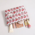 Strawberry Print Cosmetic Bag - DippedShop Wholesale - #6051