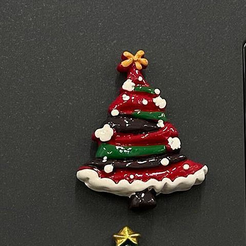 Cute 3D Resin Christmas Tree Fridge Magnet 6H7HBW564