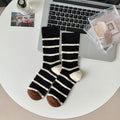 Striped Rib Knit Socks - DippedShop Wholesale - #4307