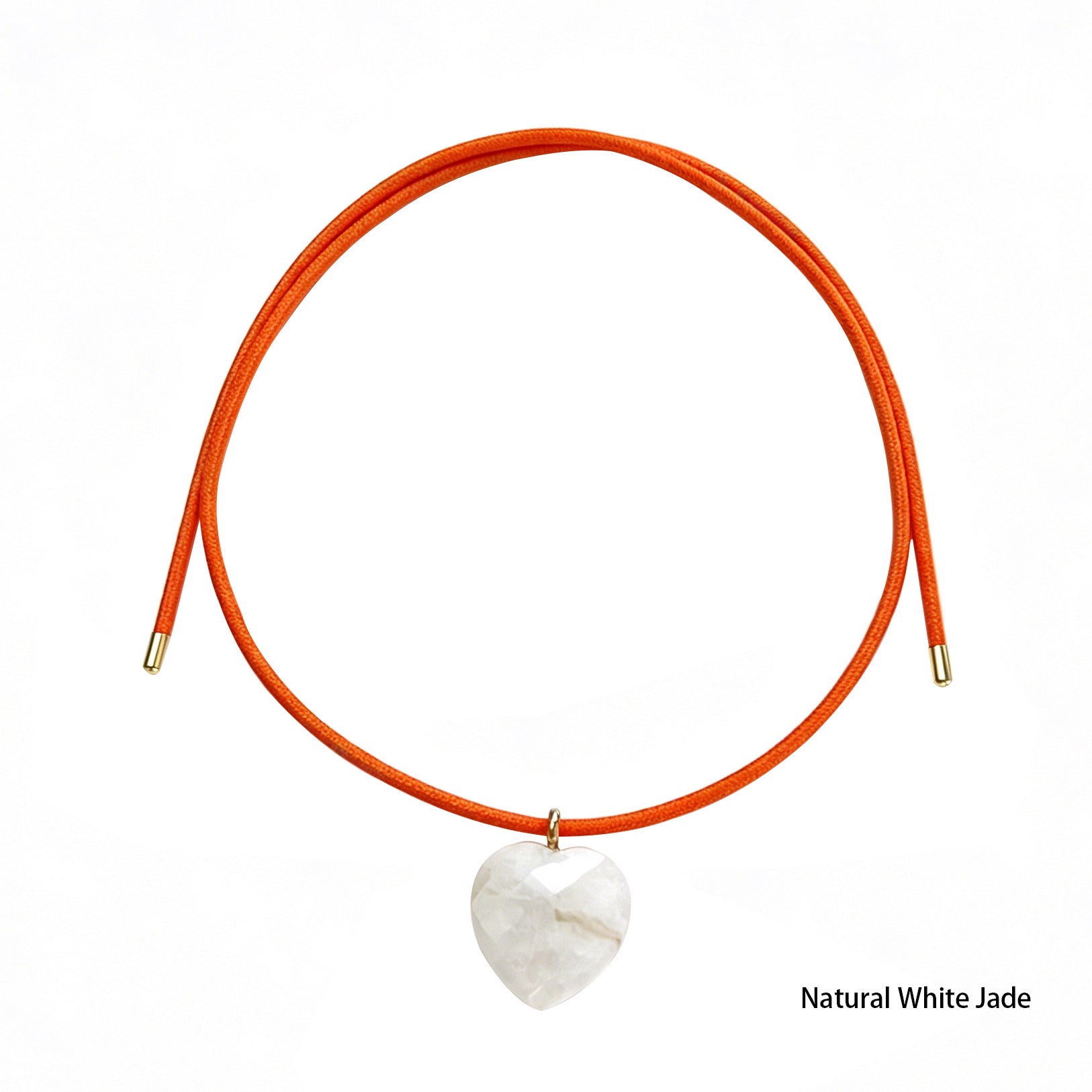 Minimalist Color Contrast Heart Pendant Magnetic Necklace 6W6JNC419L