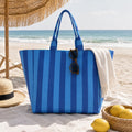 Striped Shopping Tote Bag - DippedShop Wholesale - #8691