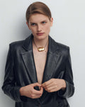 Trendy Irregualr Gold Plated Braided Cord Necklace 6W6JNC400L