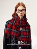 Vintage Plaid Fringe Scarf - DippedShop Wholesale - #2275