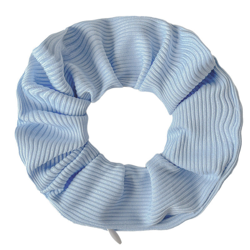 Minimalist Solid Color Rib Texture Hair Tie 6W6HSR511