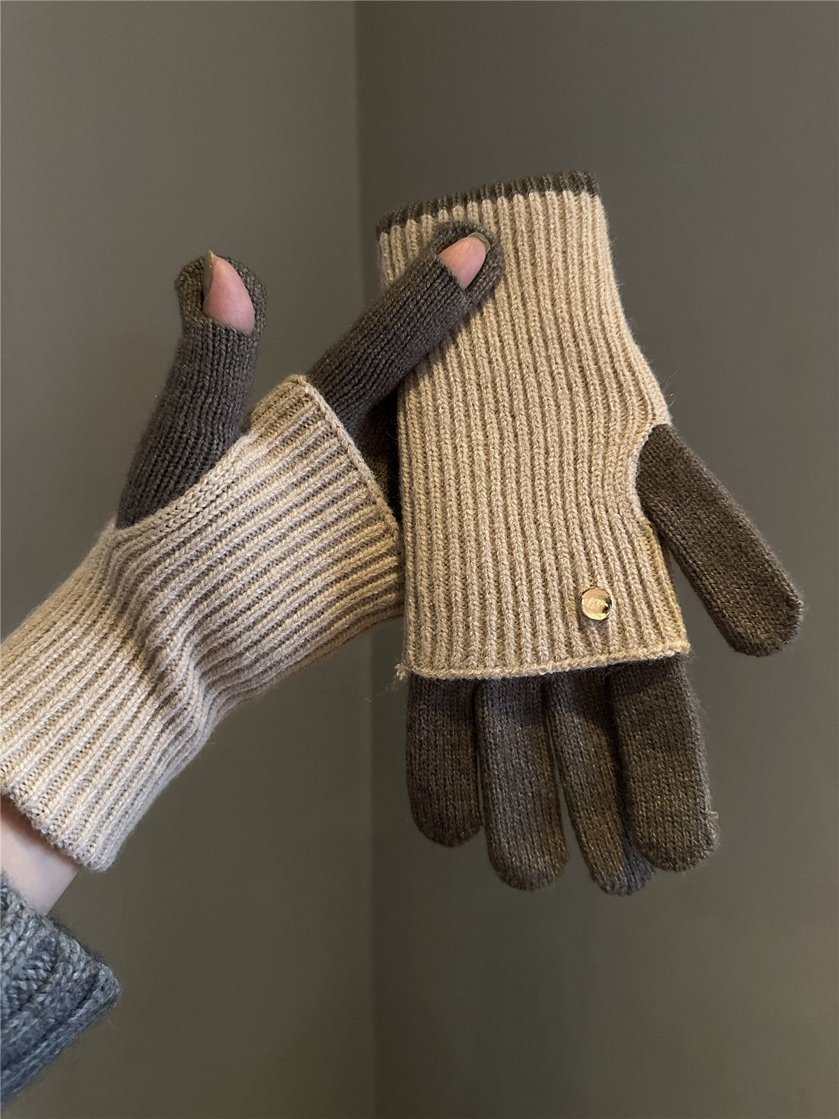 Touchscreen Thermal Knit Gloves - DippedShop Wholesale - #4195