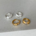 Bow Rhinestone Hoop Earrings - DippedShop Wholesale - #4931