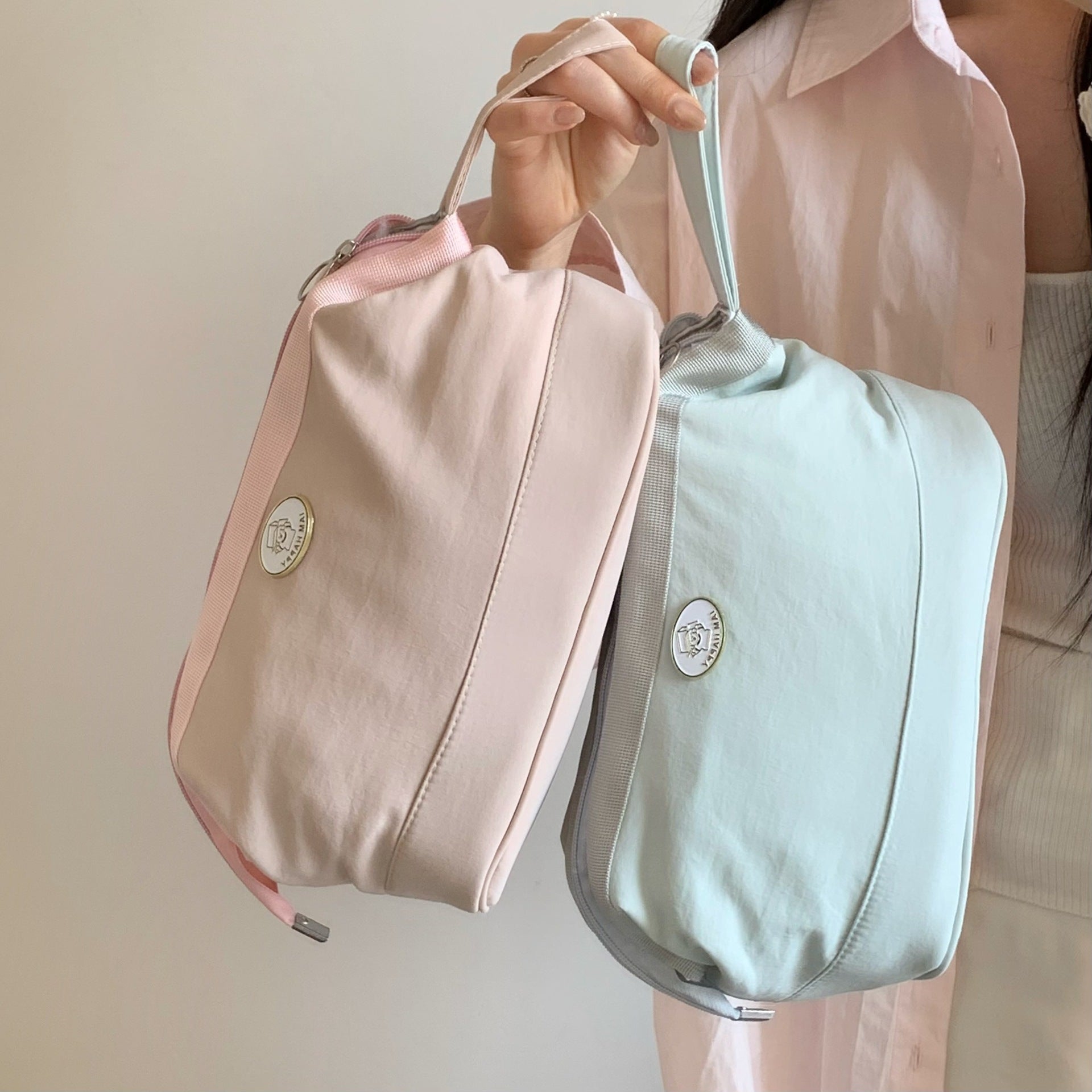 Simple Solid Color Large Capacity Makeup Bag MK2BW6S10BOB112