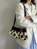 Stylish Polka Dots Ruffled Shoulder Bag 6W10BBG1316