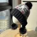 Jacquard Fleece Earflap Beanie - DippedShop Wholesale - #8227