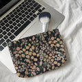 Retro Floral Embroidery Portable Makeup Bag MK2BW6W10BOB404