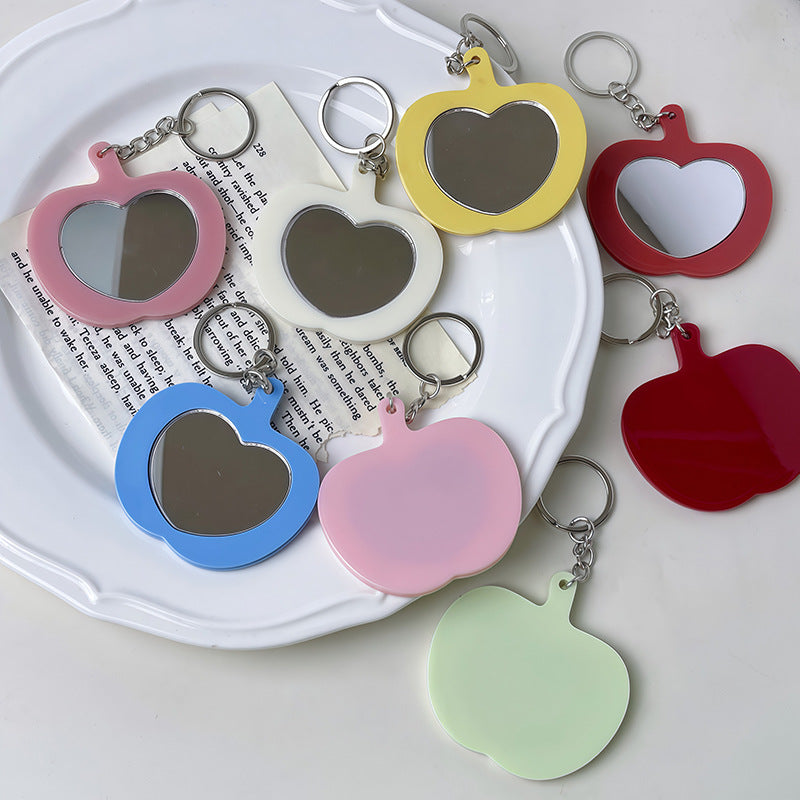 Cute Apple-Shape Portable Mirror Bag Charm 6W10BBC863