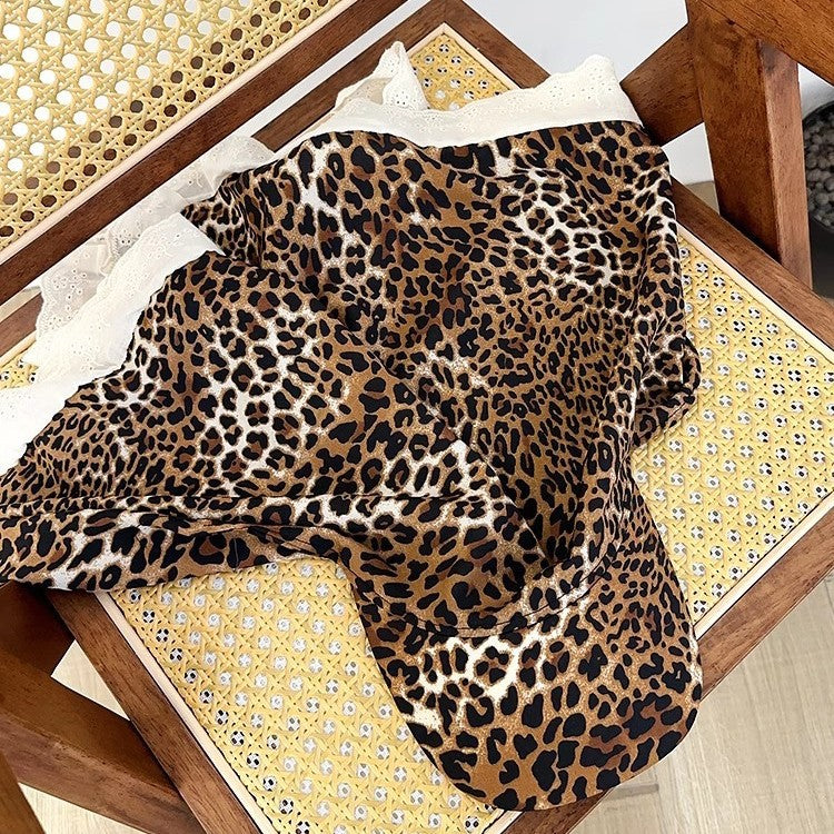 Fashion Leopard Print Scarf Bandana Baseball Cap 8BK6HAT188L