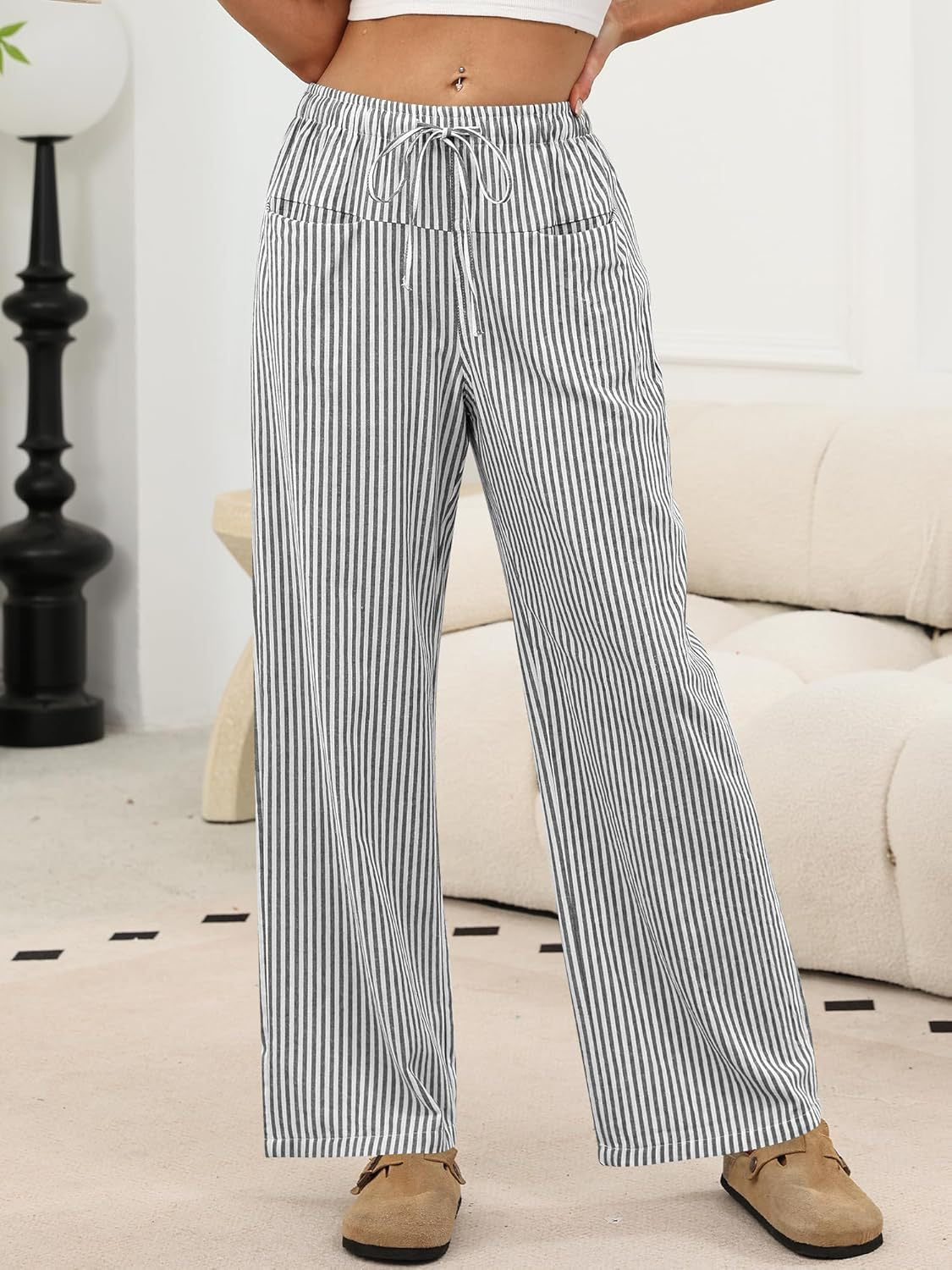 Vintage Plaid Wide Leg Pants - DippedShop Wholesale - #0915
