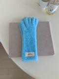 Fuzzy Plush Long Gloves - DippedShop Wholesale - #8227