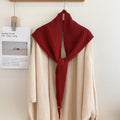Trendy Solid Color Knit Shawl Triangle Scarf 6W6NSC102