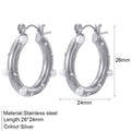 Rhinestone Pearl Hoop Earrings - DippedShop Wholesale - #7683