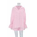 Flounce Solid Homewear Set - DippedShop Wholesale - #3875