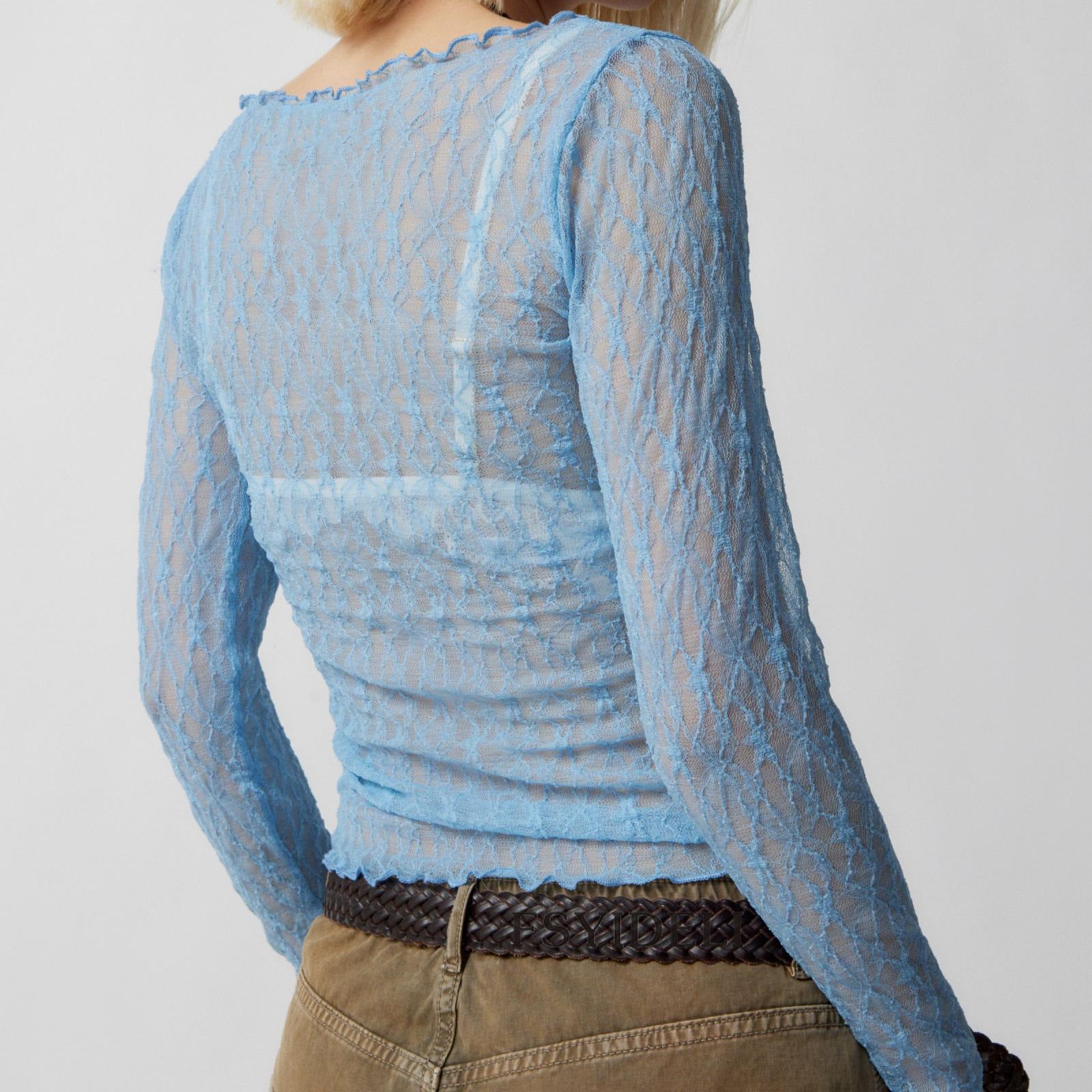 Sexy Floral Lace Cropped Top - DippedShop Wholesale - #6611