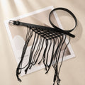 Bohemian Hand-Woven Mesh Macrame Tassel Belt 6W6JBT236