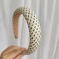 Stylish Color Block Woven Wide Headband MK2SPM6W6HBD04