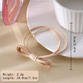 Minimalist Solid Color Bowknot Elastic Hair Tie MK2BW6W6HHT01