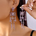 Skull Drop Earrings - DippedShop Wholesale - #6355