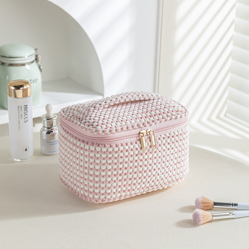 Velvet Travel Makeup Bag - DippedShop Wholesale - #7955