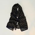 Minimalist Color Block Polka Dots Silk Scarf 6W6NSI224