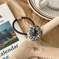 Trendy Tortoise Shell Acrylic Button Hair Tie MK2BW6W6HHT06