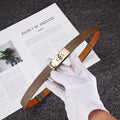 Elegant Skinny Dress Belt Leather Waist Belt 6W6JBT157