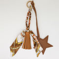 Leather Star Tassel Bag Charm - DippedShop Wholesale - #3619