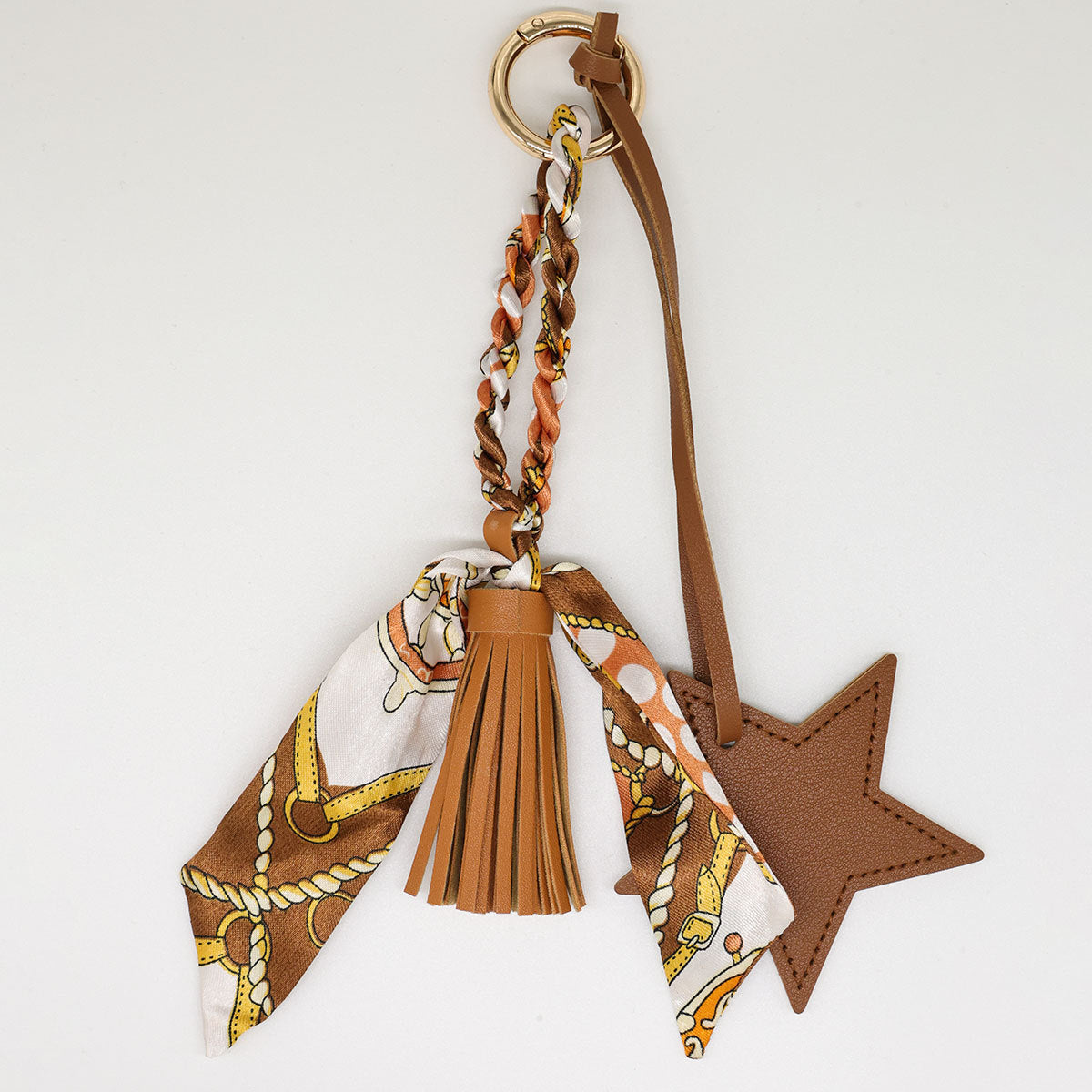 Leather Star Tassel Bag Charm - DippedShop Wholesale - #3619