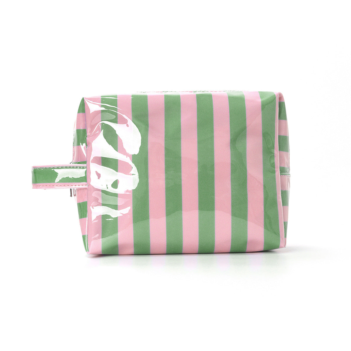 Fashion Color Block Striped Portable Makeup Bag MK2BW6S10BOB64