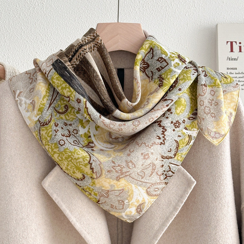 Square Silk Scarf - DippedShop Wholesale - #9475