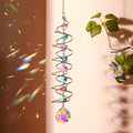 Creative Iridescent Crystal Ball Spiral Hanging Suncatcher MK2CZAS6H7HLS66