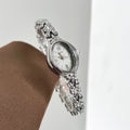 Luxury Rhinestone Oval Dial Quartz Wrist Watch MK2SSAS6W6JWA02
