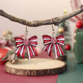 Leopard Bow Dangle Earrings - DippedShop Wholesale - #4819