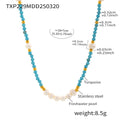 Pearl Beaded Chain Necklace - DippedShop Wholesale - #3251