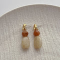 Chunky Irregular Color Contrast Resin Dangle Earrings 6W6JER604