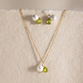 Classic Teardrop Cubic Zirconia Chain Necklace 6W6JNC404L